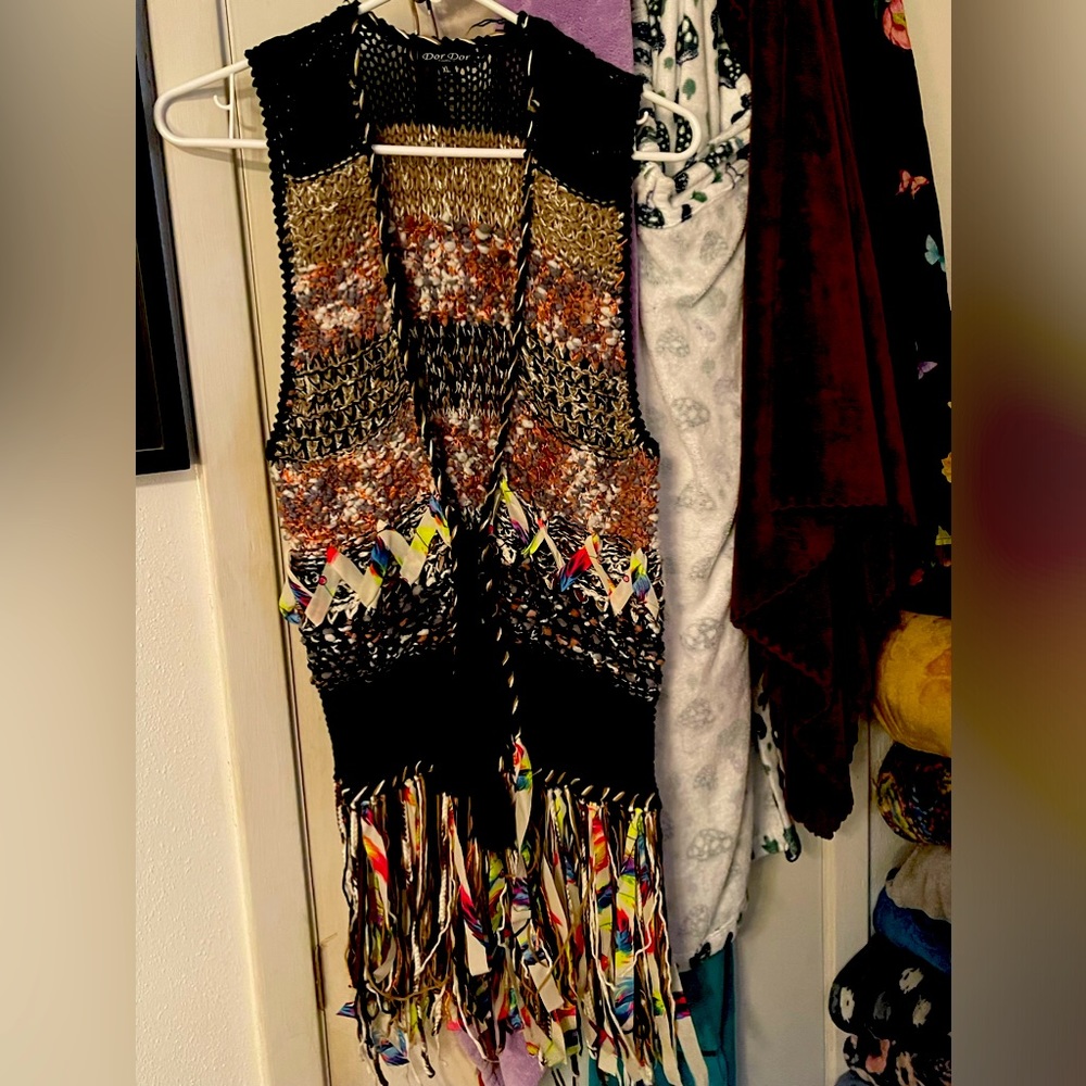 Hobo Fringed Vest Boho Style